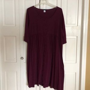 Casual Dress, button front with empire waist